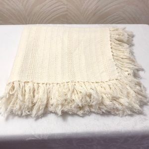 Cotton Hand Woven Fringe square 60x 60 inch or 150 x 150 cm table cloths India